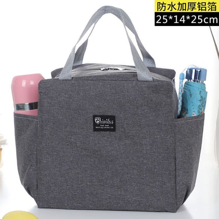 New Cartoon Double Lunch Bag Large Capacity Student Lunch Bag Outgoing Portable Lunch Box Insulation Bag