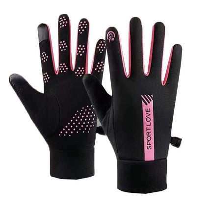 Cycling Gloves for Adult Men and Women in Autumn and Winter Cycling Warm fleece-lined Cold-proof Touch-screen Takeaway Warm Gloves