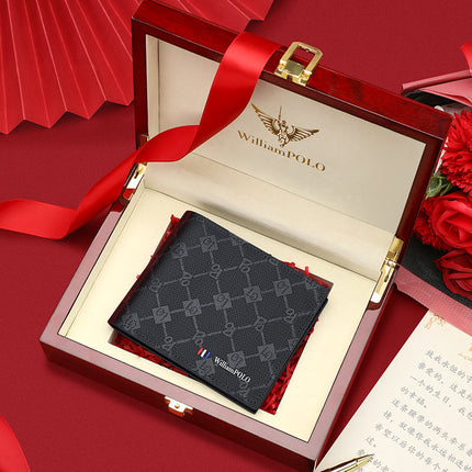 Emperor Paul Wallet Men's Trendy Brand Thin Wallet Anti-Theft Casual Men's Short Wallet Card Holder Coin Purse Wholesale