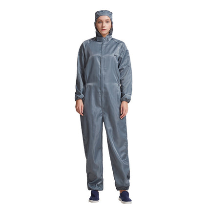 Anti-static coveralls hooded purification workshop dust-free overalls spray paint protection dust-proof blue breeding dust-free clothing