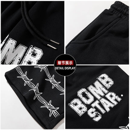 Unisex Summer Shorts for Couples, American Street Style, Loose-Fitting Sports Pants, Basketball Casual Summer Lightweight Cross-Border Products