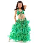Dark green / Bra Belt Skirt 3 Piece Set