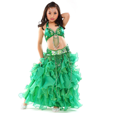 Dancer Children's Performance Costume suit Belly Dance suit New Children's Performance Dance Costume 823