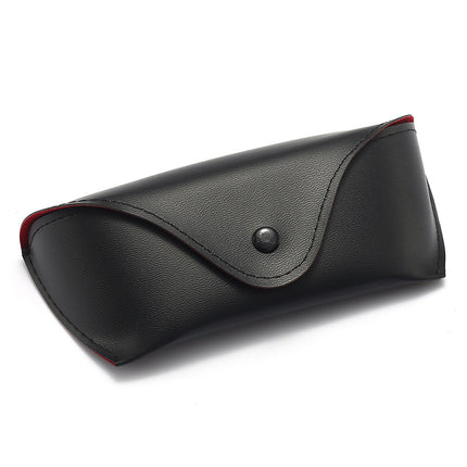 Factory wholesale new sunglasses leather bag fashion black sunglasses glasses storage box portable glasses case