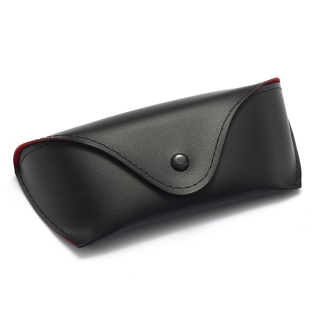 Factory wholesale new sunglasses leather bag fashion black sunglasses glasses storage box portable glasses case