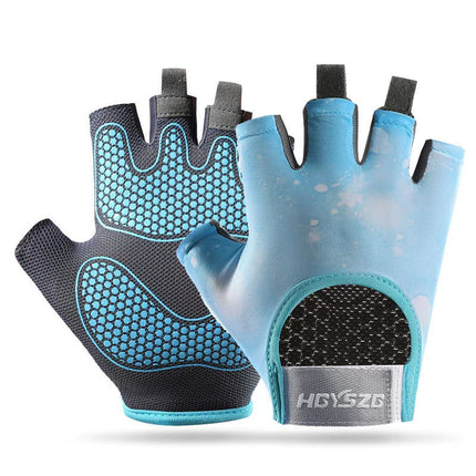 Sports and Fitness Half-Finger Gloves for Men and Women, Wear-Resistant Shock-Absorbing Palm Guards, Outdoor Sports Yoga Breathable Fitness Non-Slip Gloves
