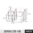 4979. transparent inclined tube-5 grids 1 piece