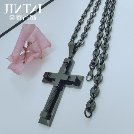 Factory direct Amazon AliExpress European and American fashion personality stainless steel men's pendant jewelry wholesale