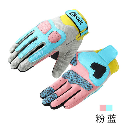 Motorcycle Gloves for Women and Men, Summer, Road Bike, Mountain Bike, Cycling, Sun Protection, Thin, Non-Slip, Wear-Resistant, Full-Finger