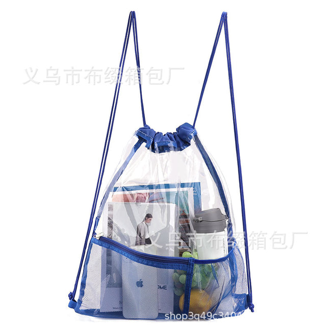 Eva Beach Bag Transparent Bundle Pocket Waterproof Large Capacity Backpack Outdoor Storage Bag Beach Swimming Clothes Storage