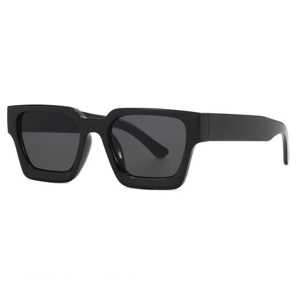 Korean Retro Frame Sunglasses for Women, Square Frame, Thick Edge, Simple Sunglasses, Concave Shape, Business Sunglasses 2025