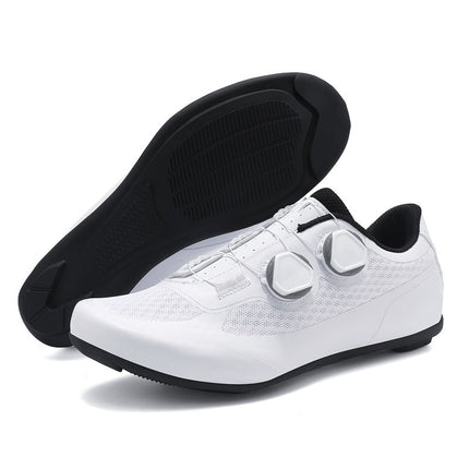 2025 New Summer Bag-Soled Road Bike Lock Shoe Set for Men Breathable Seamless Lock-Free Cycling Shoes Nylon Hard Sole