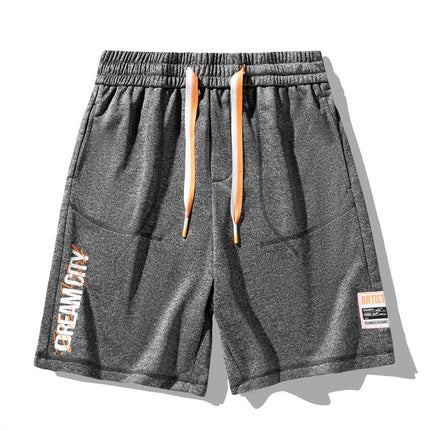 Net Red Cotton Knitted Shorts Summer Men's Japanese Style Fashion Casual All-match Running Shorts Men's Pants