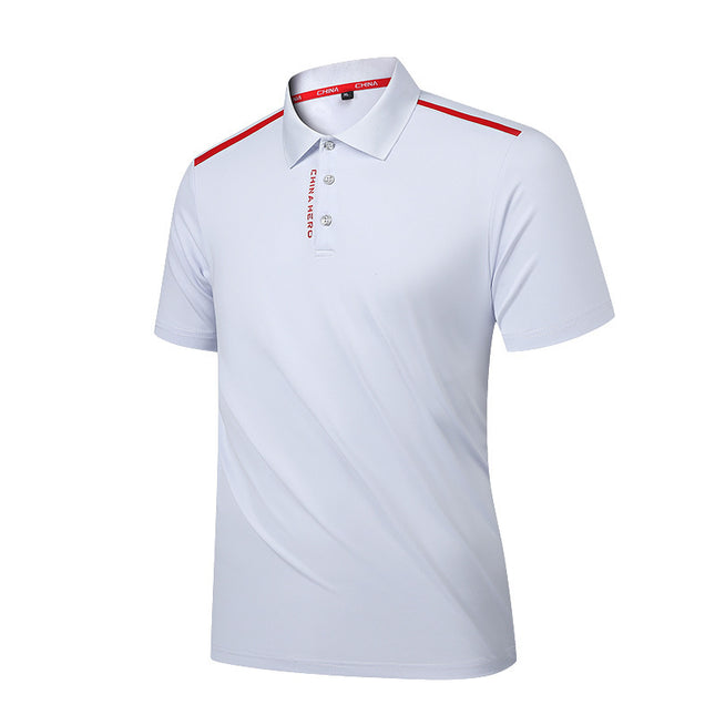 Chinese Team Sports T-Shirt Martial Arts Training Short-Sleeved Polo Shirt Coach Uniform Martial Arts Sports Student National Uniform Referee Uniform DIY