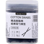 Black adult square box of 100 pieces (ear spoon spiral)