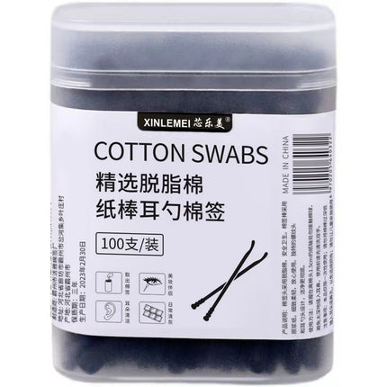 Cotton Swab Factory Disposable Cosmetic Cotton Swab Ear Cleaning Double-Ended Bamboo Stick Cotton Swab Bag Boxed Manufacturer Wholesale