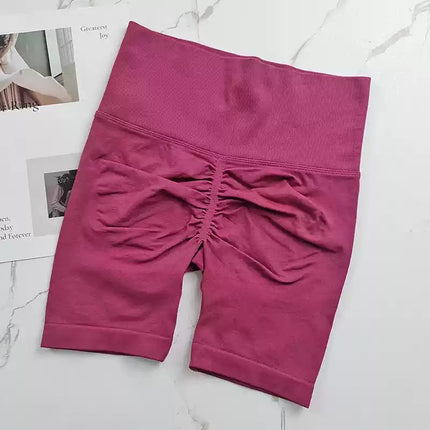 High-Waisted Summer Women's Elastic Slimming Yoga Shorts Quick-Dry Running Shorts Fitness Shorts