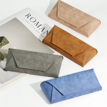 High-grade handmade glasses box leather myopia glasses bag fashion glasses box tide support set logo system manufacturers straight hair
