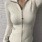 Albumin [gold zipper] stand collar / S