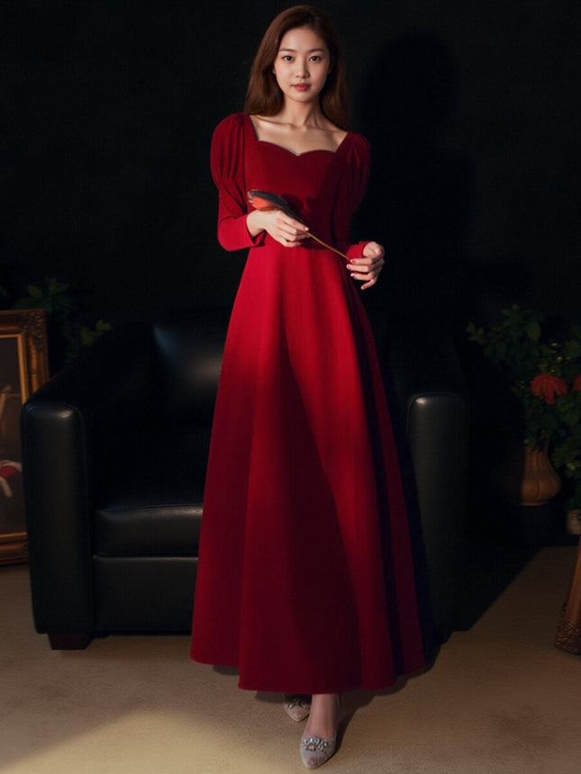 plus size Toast Dress Bridal Evening Dress 2025 New Autumn and Winter Wedding Dress Engagement Door Long dress