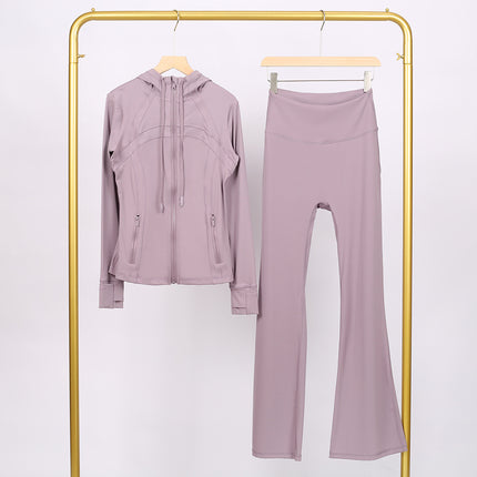 Lulu Df Stand-Up Collar Jacket Short Coat Tight-Fitting Stand-Up Collar Stretch Jacket with Gold Zipper Fitness Yoga Wear