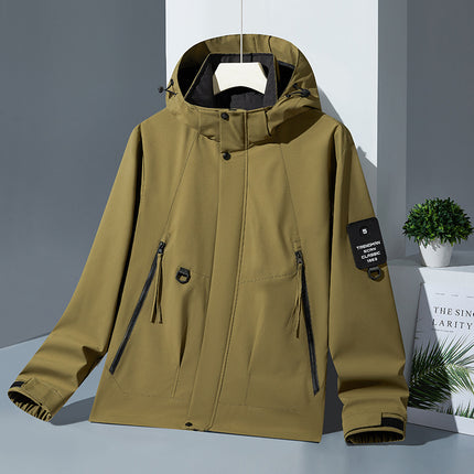 Spring and Autumn Young Men's Mountain Camping Casual Jacket Functional Outdoor Hooded Outer Wear Long Sleeve Rushsuit Japan-South Korea Cross-border
