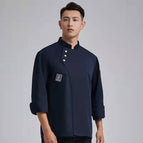 Blue [long sleeve] three buttons / XL/175