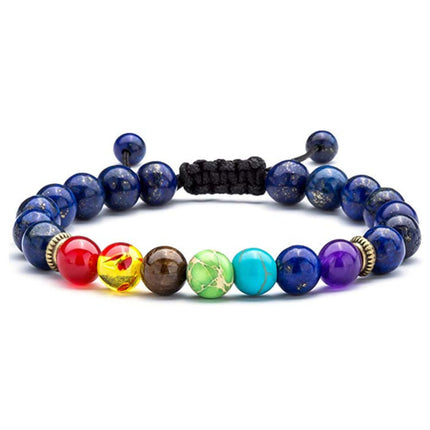 Cross-border hot sale natural stone 8mm beaded bracelet fashion Joker white pine amethyst bracelet manufacturers in stock wholesale