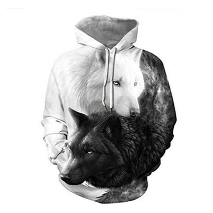 Cross-Border European and American Amazon Men's Animal Scorpion Pullover 3D Digital Printing Hoodie Long-Sleeved Jacket Sweatshirt
