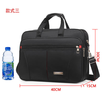 Cross-border Satchel Apple Computer Bag Men's Waterproof Business Briefcase Large Capacity Shoulder Bag Women's Document Bag Wholesale