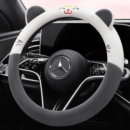 Four Seasons Universal Car Steering Wheel Cover Female Cartoon Girl Style Anti-Slip Sweat-Absorbent Summer Car Steering Wheel Cover
