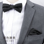 Black cashew bow tie + pocket towel