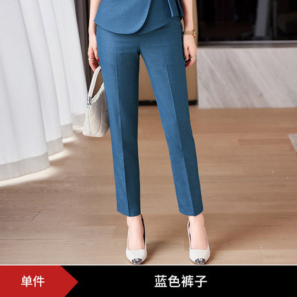 Formal wear women's suit suit fashionable elegant high-end business wear goddess style summer suit hotel front desk work clothes