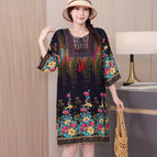 [flowers on the other side] black / Fertilizer free size (45.00 kg-80.00 kg can be worn)