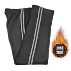 Black - reflective double gray strips [straight plus velvet] / Xxs 20-27.5kg
