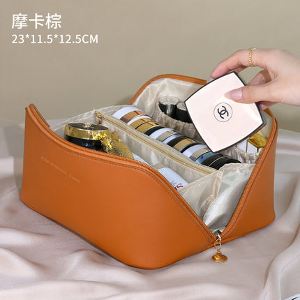 Portable Cosmetic Bag for Women, High-End Satchel Large-Capacity Travel Toiletry Bag, High-End Cosmetics Cosmetics Bag
