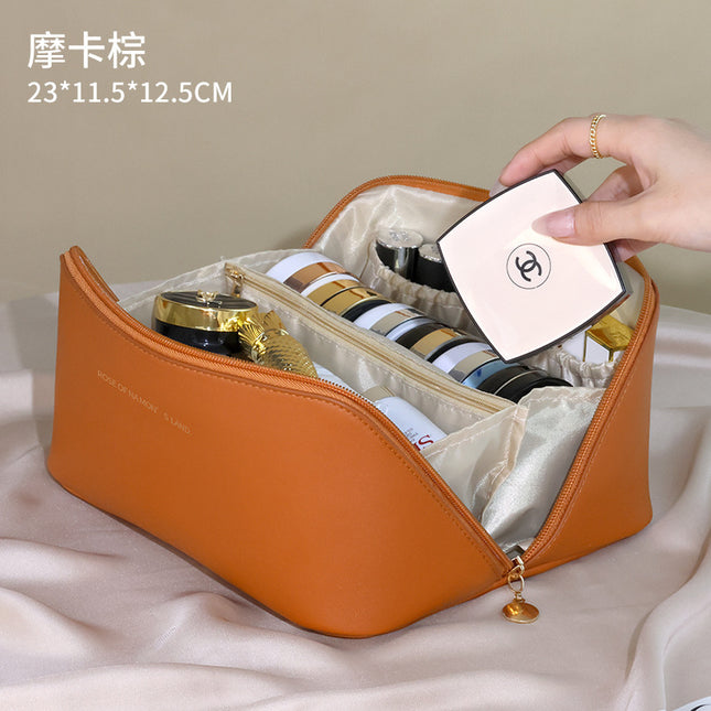 Portable Cosmetic Bag for Women, High-End Satchel Large-Capacity Travel Toiletry Bag, High-End Cosmetics Cosmetics Bag