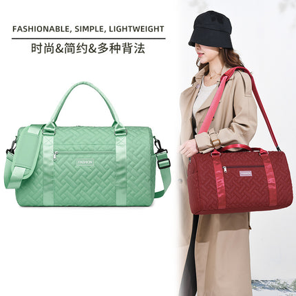 Oxford Cloth Short Distance Maternity Waiting Bag Large Capacity Dry and Wet Separation Travel Bag Rhomboid Crossbody Boating Bag Water-repellent