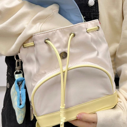 Summer Button Small Backpack 2023 New Spring and Summer Cute Small Schoolbag Mini Small Bag Backpack for Women