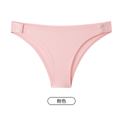 T07 Cross-Border Summer Milk Leather Triangle t Pants Pure Desire Sexy Pure Cotton Antibacterial Crotch Fitness Sports Yoga Underwear for Women