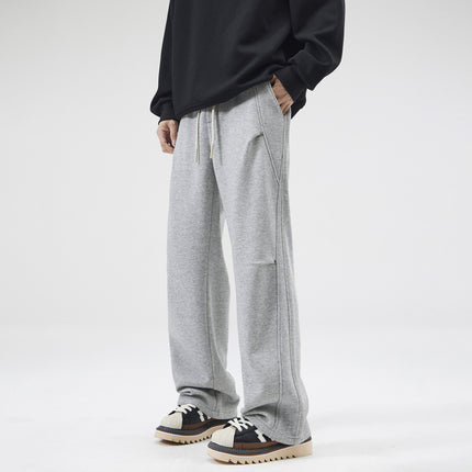 LKTM Men's Wear# American Style Tide Nail Design Sense Wei Pants Men's Heavy Loose Dosing Sense Straight Casual Long Pants