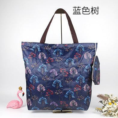 Water-Repellent Oxford Cloth Shopping Bag Foldableable Environmentally Friendly Bag Large Capacity Supermarket Grocery Shopping Bag Satchel Bag Handbag