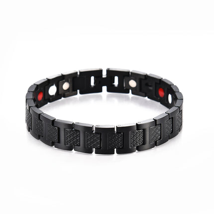 Cross-Border E-Commerce Fish Scale Pattern Stainless Steel Jewelry Titanium Steel Bracelet Men's Chain Saturn Personality Chain Trendy Hot Item