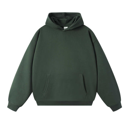 New Style Couple's Loose-Fitting Round-Neck Hooded Sweatshirt, Long-Sleeved Sweatshirt, Heavyweight Pure Cotton 400g Hoodie with Printed Logo