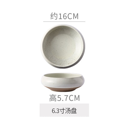 Retro Japanese Style Ceramic Bowl Creative Personality Household Rice Bowl Restaurant Special Snack Bowl Dessert Salad Bowl