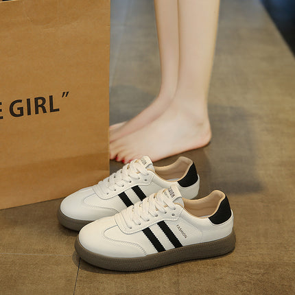 White Shoes for Women, Lightweight Soft Soles, Small Versatile Casual Moral Training Shoes, 2025 Spring New Popular Forrest Gump Sneakers