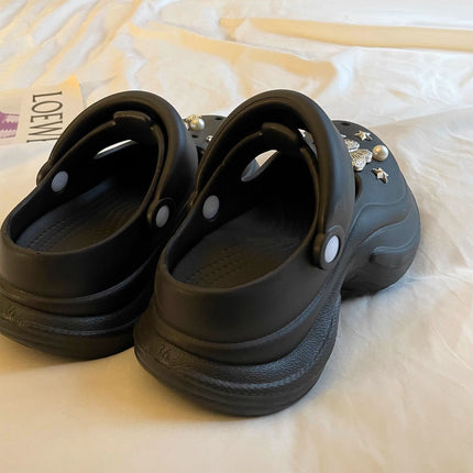 Thick-Soled Clogs for Women, Summer 2026 New Model, Eva Non-Slip, Odor-Resistant, Height-Increasing, Breathable Beach Sandals for Outdoor Wear