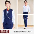 Royal Blue Vest Shirt Pants / S