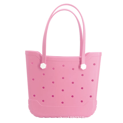 Factory Wholesale Eva Hole Beach Bag Cross-Border Popular Women's Portable Storage Waterproof Silicone Bag Seaside Camping
