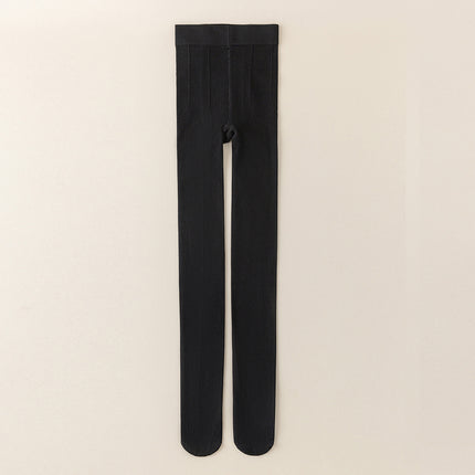 Gray Pantyhose for Women, Spring and Autumn, Gray Series, Fine Stripes, Autumn and Winter Compression Leggings, Butt-Lifting, Can Be Worn Outside, Thickened